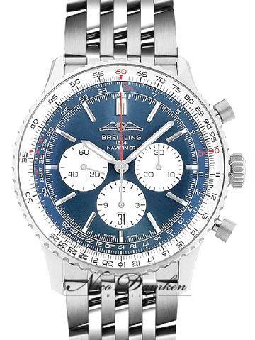 breitling navitimer blaues zifferblatt|breitling navitimer 01 46 mm.